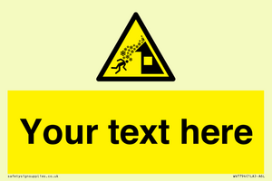 Custom warning roof avalanche